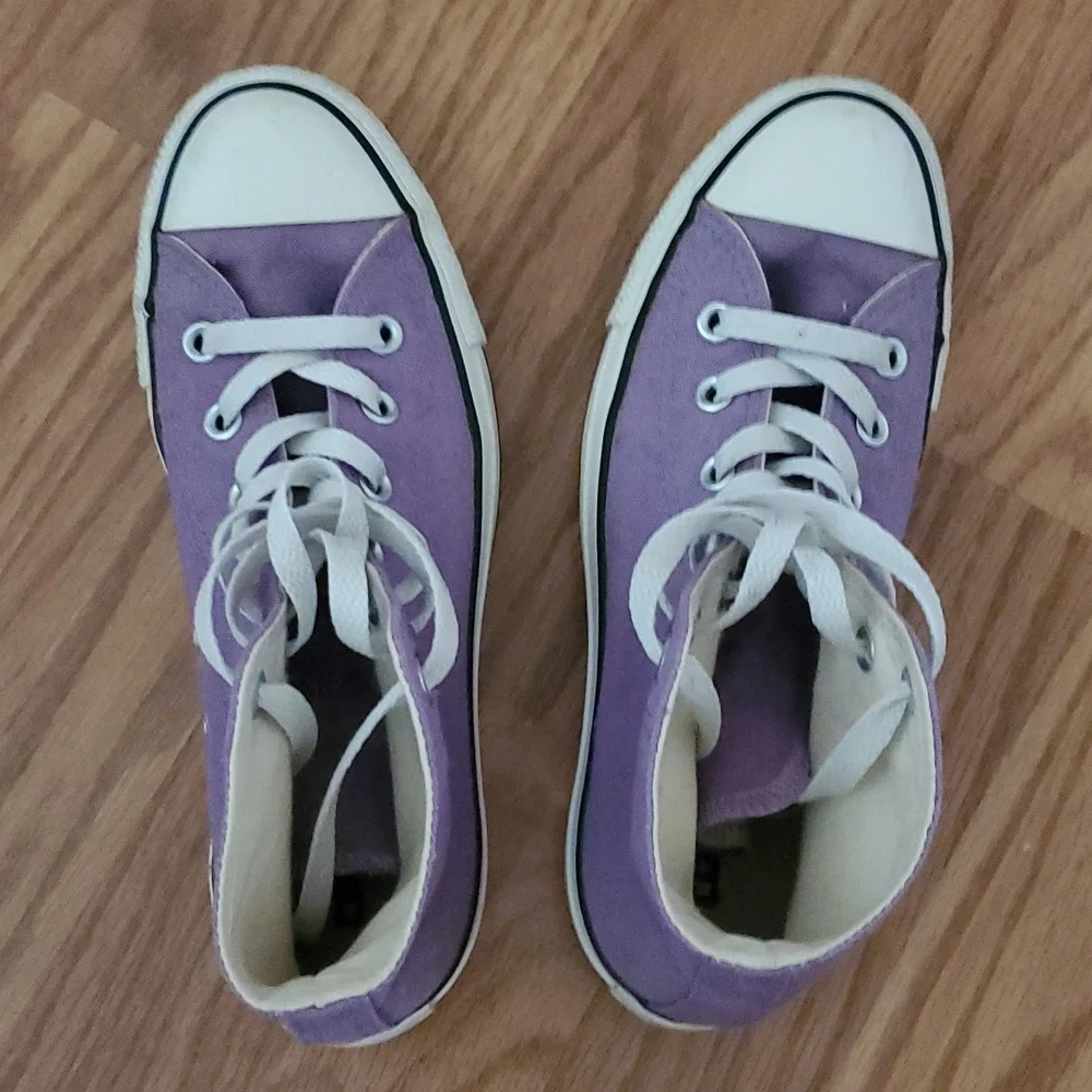 Converse Purple High-Top Sneakers - Picture 5 of 12
